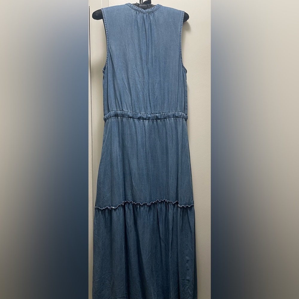 Lands' End Chambray Blue Maxi Dress - Picture 4 of 4